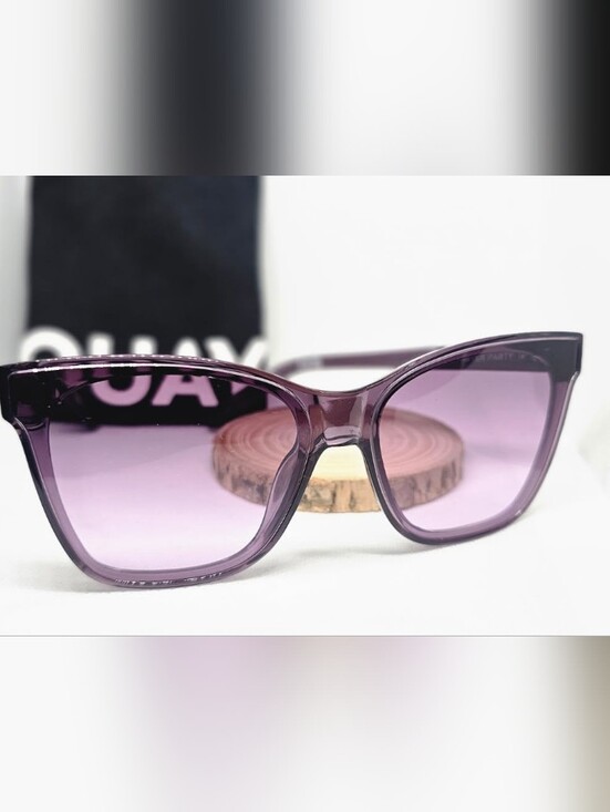 Quay Australia Accessories - Quay Purple Cat-Eye Women's Sunglasses With Case